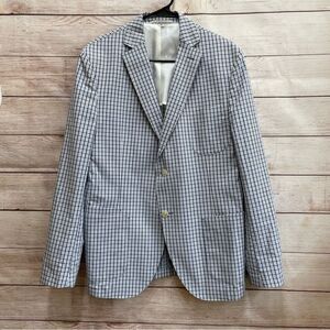 JKT NEW YORK PLAID BLAZER IN 100% COTTON